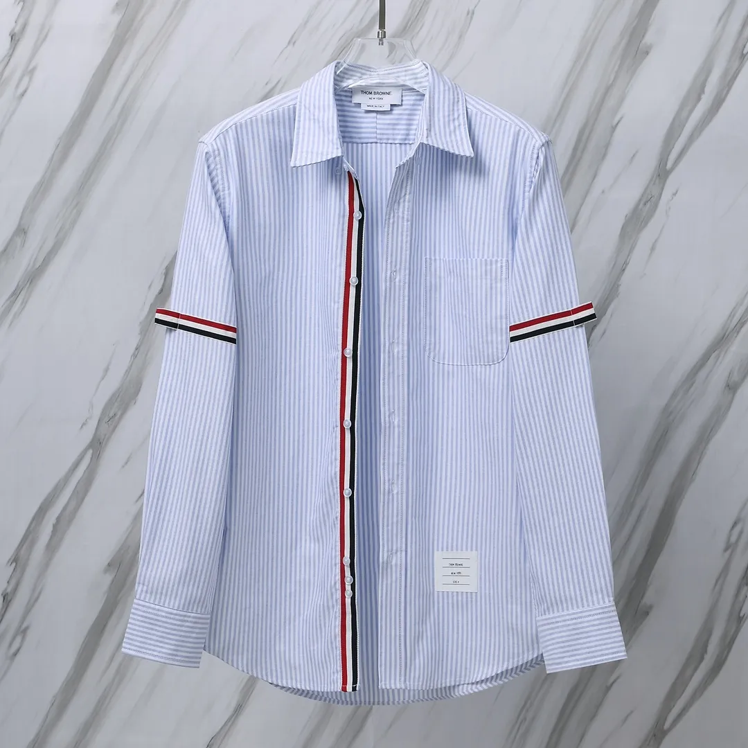：970（TB + ） THOM BROWNE . TB Classic + ZP Authentic Same Style TB ：Blue /Gray Size：0/1/2/3/4